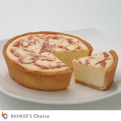 ベイクドレアチーズケーキ2個セット(プレーン・ストロベリー)